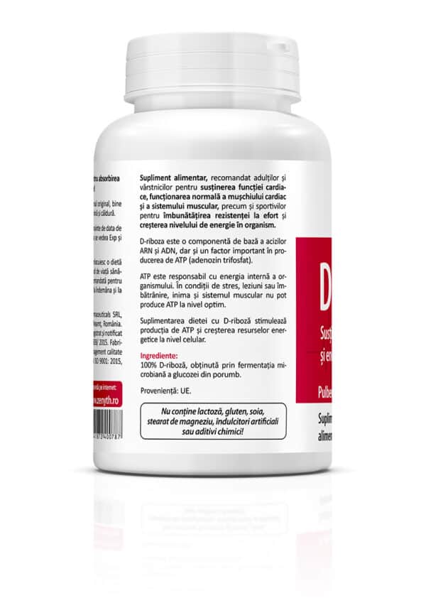 5941872400787-1 D-Riboză, 140 g pulbere, Zenyth