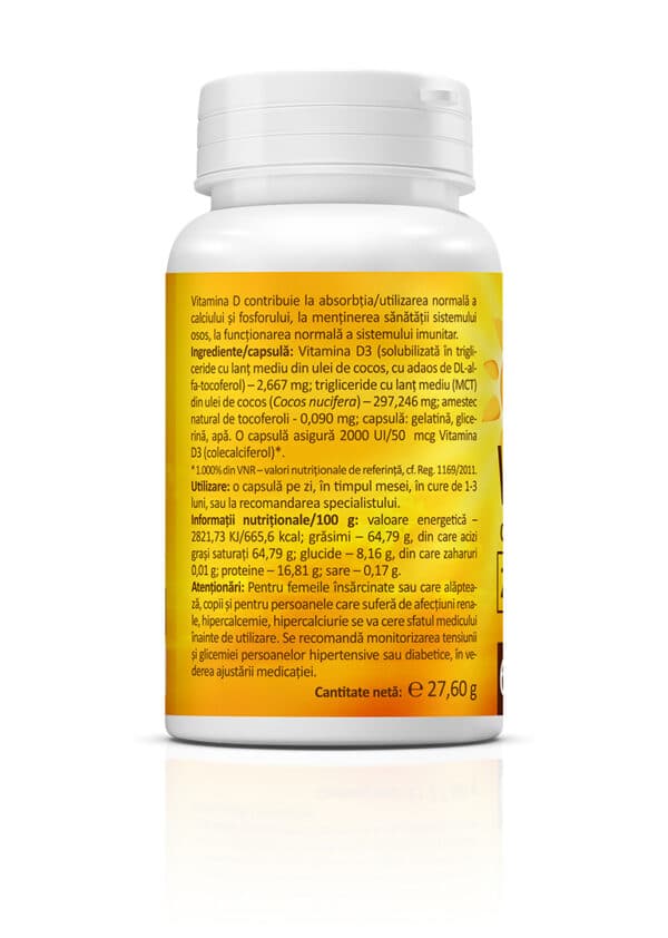 Super Vitamin D3, 2000 UI, 60 capsule, Zenyth