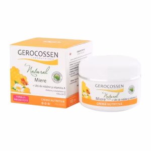 Cremă nutritivă Natural cu miere, ulei de măsline și vitamina A, 100 ml, Gerocossen