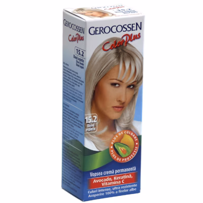 Vopsea Color Plus, nr. 15.2, Blond argintiu, 50 g, Gerocossen