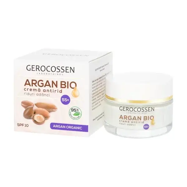 Cremă antirid Argan Bio 55+, 50ml, Gerocossen