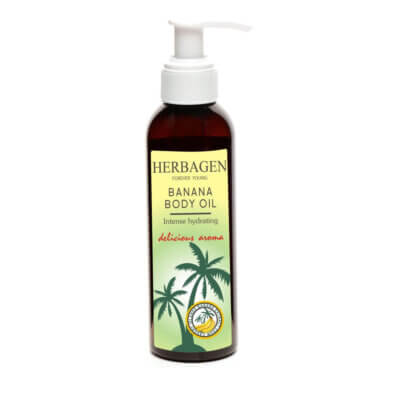 Ulei de masaj cu extract de banană, 150ml, Herbagen