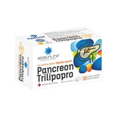 Pancreon Trilipopro, 30 capsule gastrorezistente, BioSunLine
