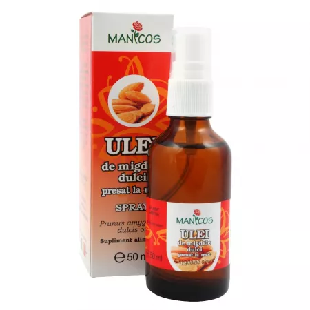 Ulei de Migdale dulci, 50 ml, Manicos