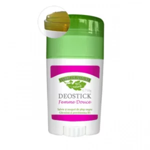Deostick Femme Douce cu salvie, muguri de plop negru și glicerină, 50g, Verre de Nature