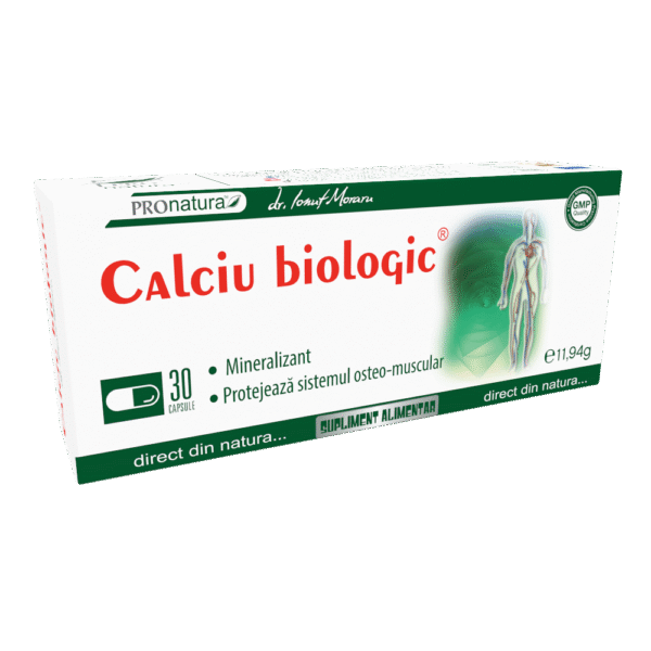 6420488006778 Calciu Biologic, 30 capsule, Pro Natura