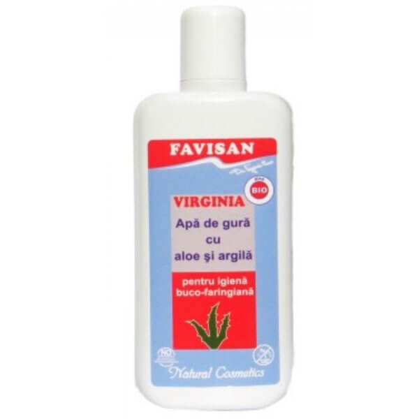 Apă de gură bio cu aloe și argilă, 125ml, Favisan
