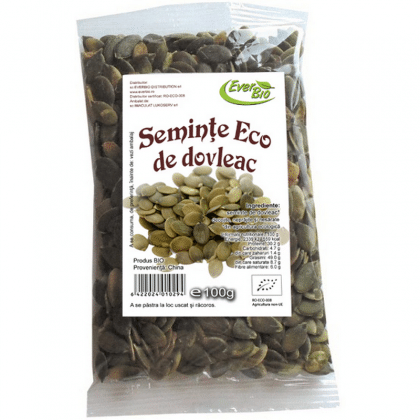 Semințe de dovleac BIO, 100 g, Everbio