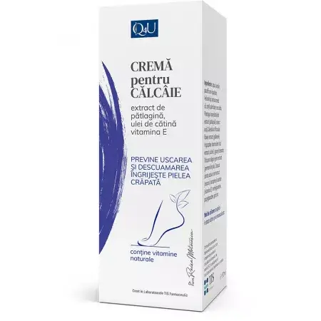 Cremă pentru călcâie Q4U, 40 ml, TIS Farmaceutic