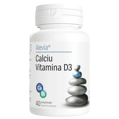 6423602000072 Calciu Vitamina D3, 40 comprimate, Alevia