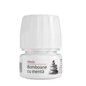 Bomboane cu mentă, 60 comprimate, Alevia