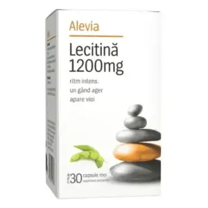 Lecitină 1200mg, 30 capsule, Alevia