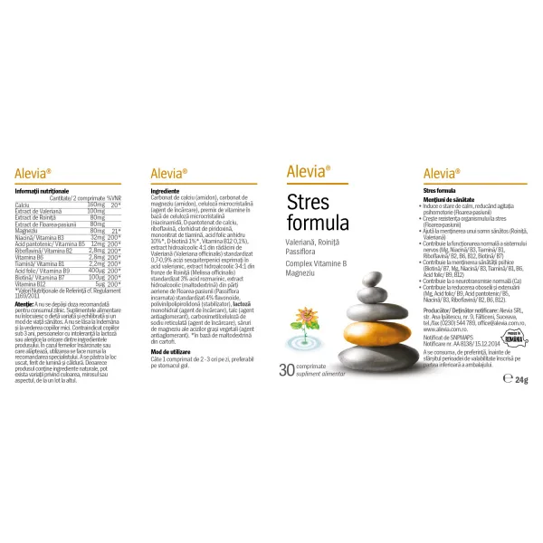 Stres Formula, 30 comprimate, Alevia