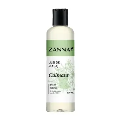 Ulei de masaj cu CBD și lavandă, 200ml, Zanna