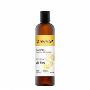 Șampon împotriva căderii părului cu extract de bere, 250 ml, Zanna