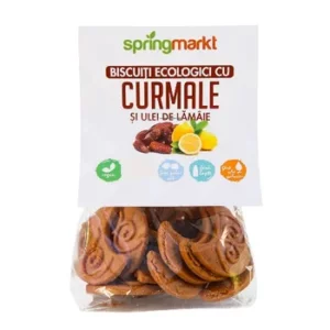 Biscuiți Eco curmale și ulei de lămâie, 100g, Springmarkt