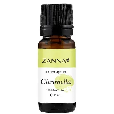 Ulei esențial de citronella, 10 ml, Zanna