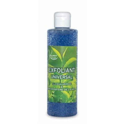 Gel Exfoliant Universal cu ceai verde și microsfere de ceară, 250 ml, Kosmo Line