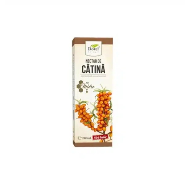 Nectar de Cătină cu Miere fără Zahăr, 200ml, Dorel Plant
