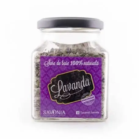Sare de baie cu lavandă, 350g, Savonia