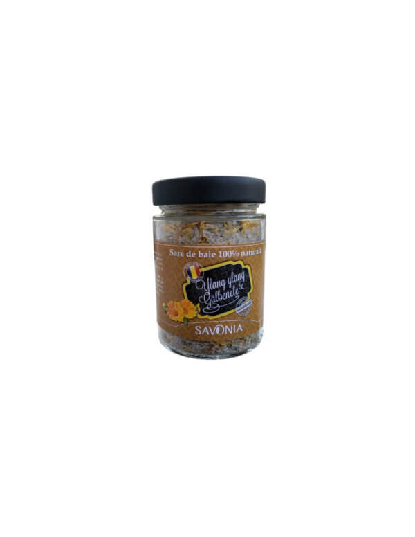 Sare de baie Ylang–Ylang și Gălbenele, 350g, Savonia