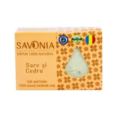 Săpun cu sare și cedru, 90g, Savonia