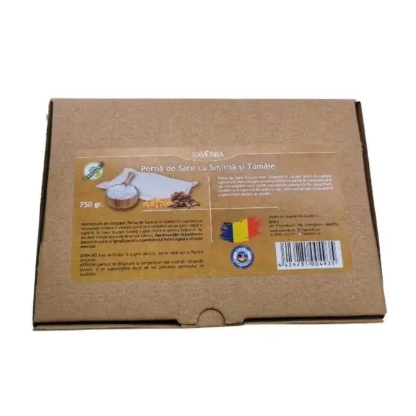 Pernă de Sare cu smirnă și tămâie, 750g, Savonia