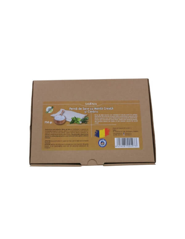 Pernă de Sare cu Mentă Creață și Cimbru, 750 g, Savonia