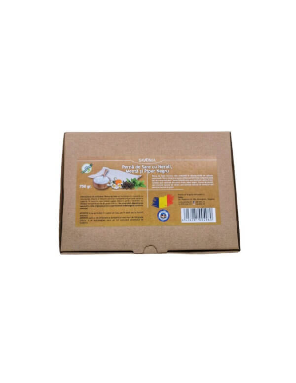 Pernă de Sare cu Neroli, Mentă și Piper Negru, 750 g, Savonia