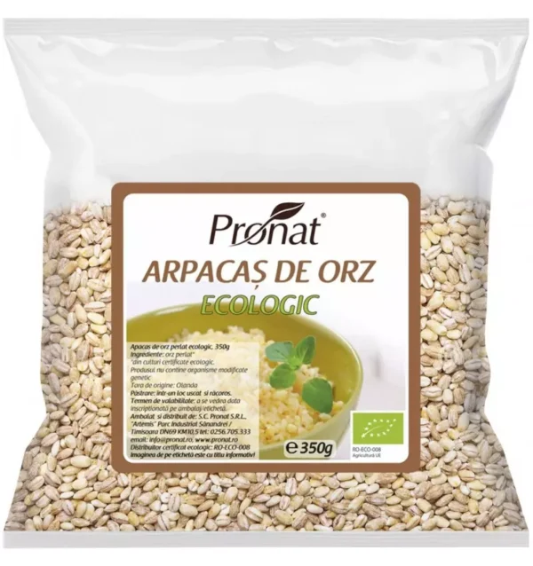 Arpacaș de orz bio, 350g Pronat