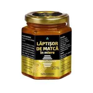 Lăptișor de matcă în miere 30%, 200ml, Apicol Scinece