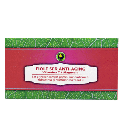 6426672002397 Set fiole Anti-Aging cu Vitamina C si Magneziu, 12 buc x 2 ml, Hypericum