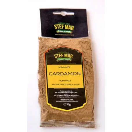 Cardamon Pudră, 70g, Stef Mar