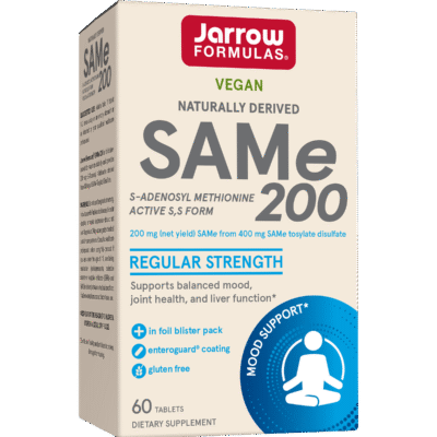 SAM-e, 200 mg, 60 comprimate, Jarrow Formulas, Secom