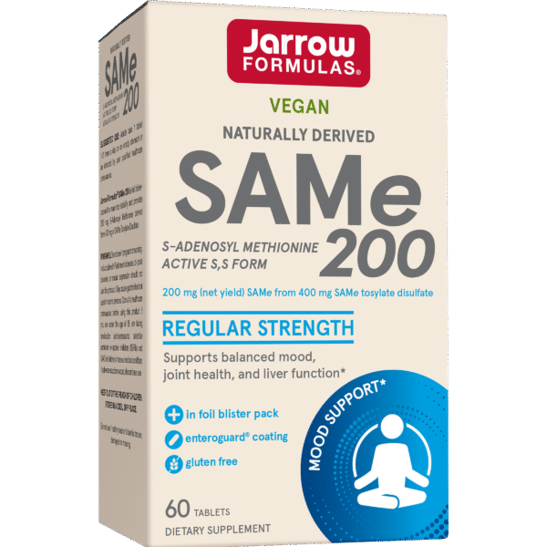 SAM-e, 200 mg, 60 comprimate, Jarrow Formulas, Secom