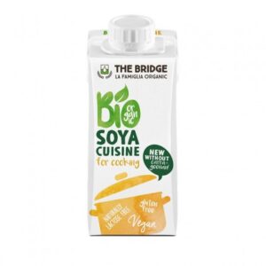 Crema vegetală bio pentru gătit din soia, 200 ml, The Bridge