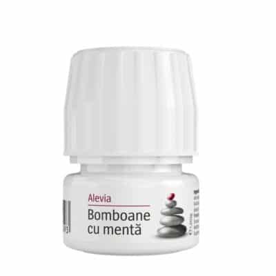 Bomboane cu mentă, 60 comprimate, Alevia