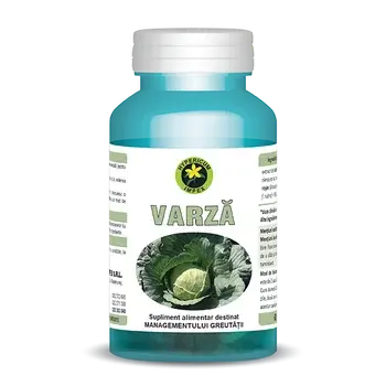 Capsule cu extract de varza 60cps Hypericum