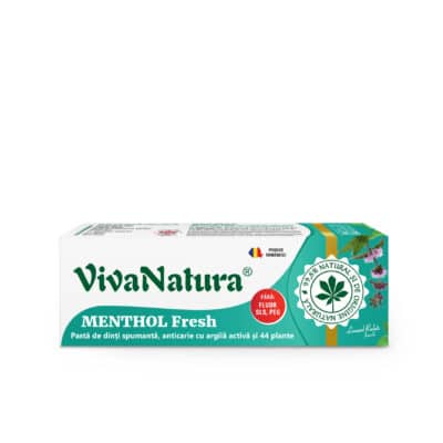 Pastă dinți menthol fresh, 50ml, VivaNatura