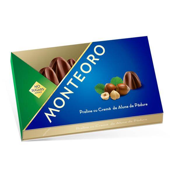 Praline cu crema de alune de padure 120gr Monteoro Sly Nutritia
