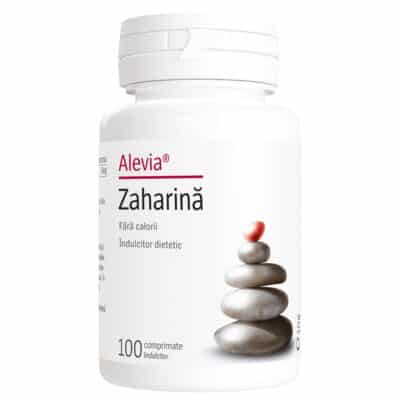 Zaharină, 100 comprimate, Alevia