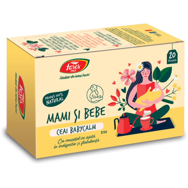 Ceai Mami și bebe Babycalm D56, 20 plicuri, Fares