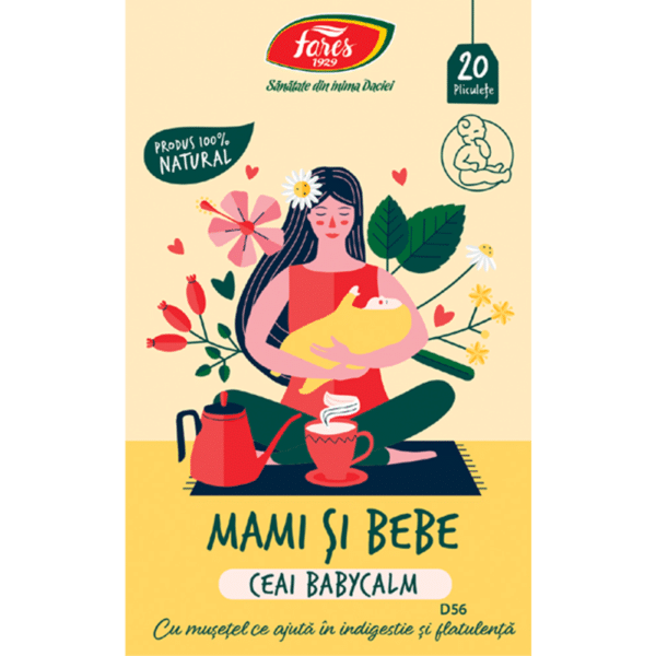 Ceai Mami și bebe Babycalm D56, 20 plicuri, Fares – imagine 6