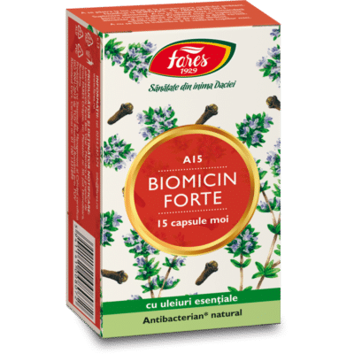Biomicin Forte A15, 15 capsule moi, Fares Biomicin Forte A15, 15 capsule moi, Fares