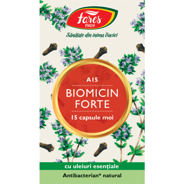 Biomicin Forte A15, 15 capsule moi, Fares Biomicin Forte A15, 15 capsule moi, Fares – imagine 6