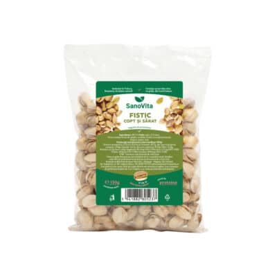 Fistic copt și sărat, 150 g, Sanovita Fistic copt și sărat, 150 g, Sanovita