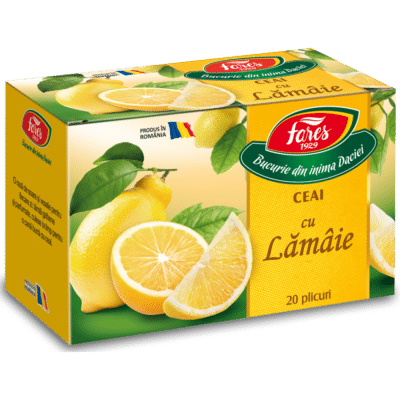 Ceai cu lămâie, 20 plicuri, Fares