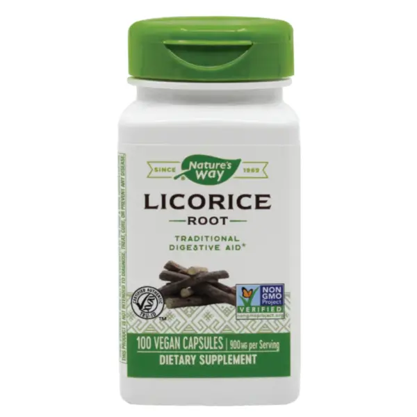 Secom Licorice (Lemn dulce) 450mg, 100 capsule, Secom