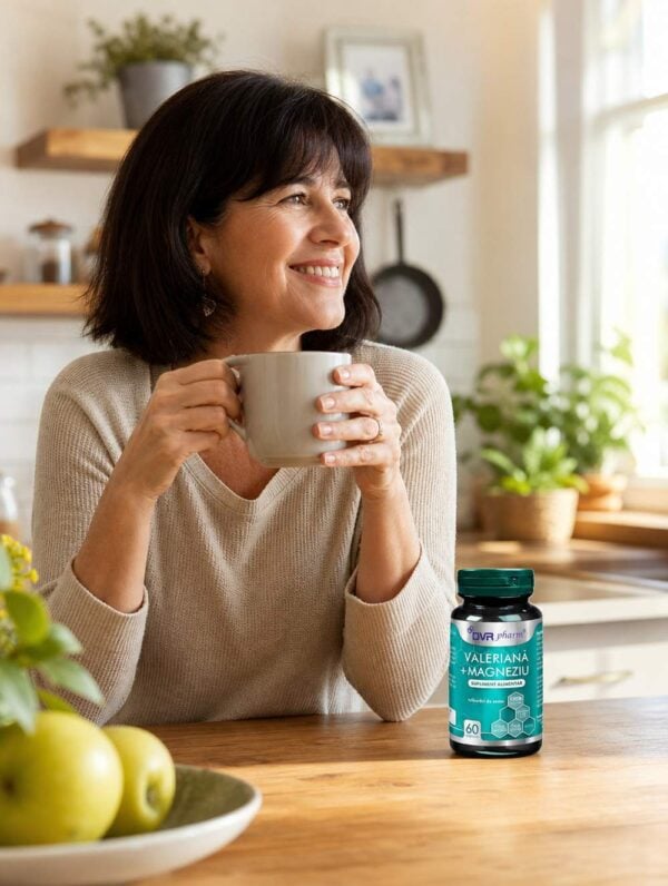 VALERIANĂ + MAGNEZIU – 60 capsule, DVR Pharm