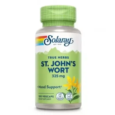 St. John's Wort, 325 mg, 100 capsule, Solaray, Secom